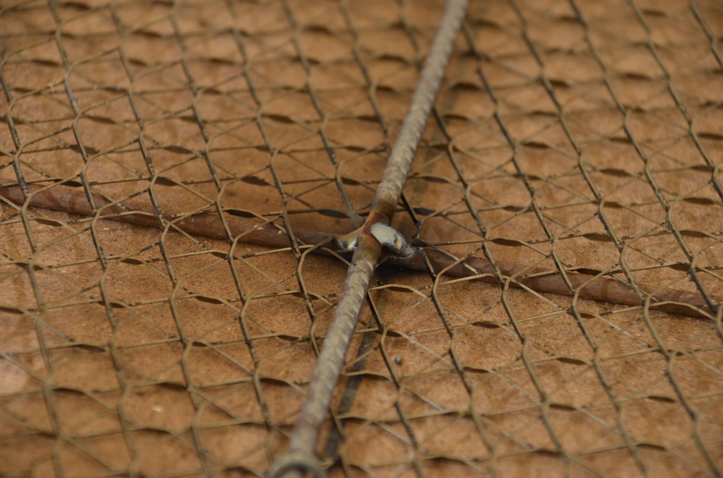 Closeup of a weld